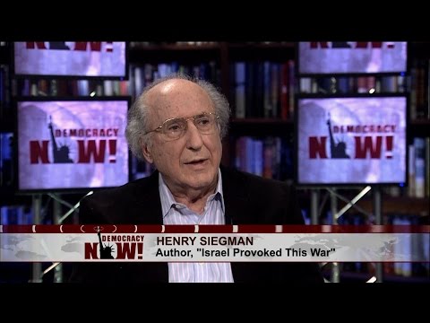 Henry Siegman, Leading Voice of U.S. Jewry, on Gaza: &quot;A Slaughter of Innocents&quot;