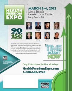 Health Freedom Expo Flier