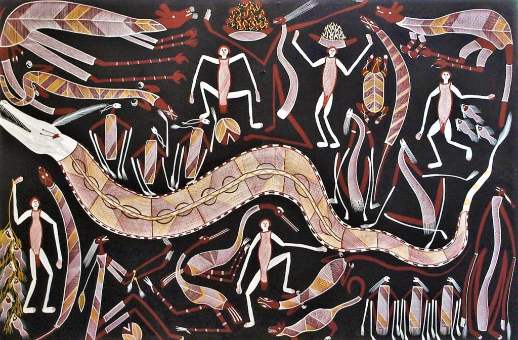 Eddie Blitner, Mimi Spirits and Rainbow Serpent