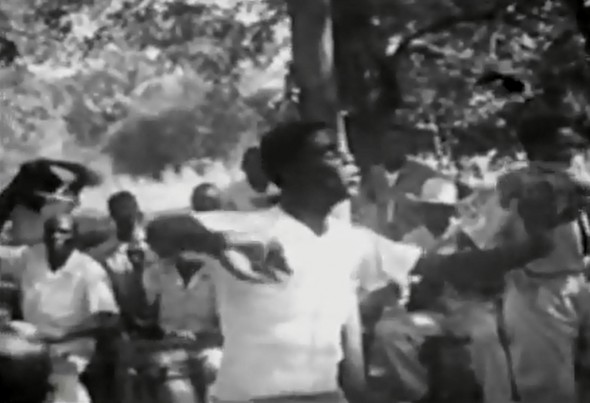 screenshot from Maya Deren's "Divine Horsemen"