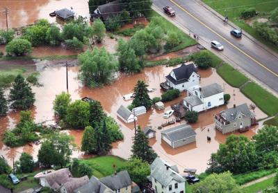 Duluth flooded, climate haywire