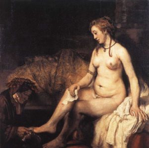 Rembrandt - Bathsheba at Her Bath - Musée du Louvre Rembrandt van Rijn - baroque painting