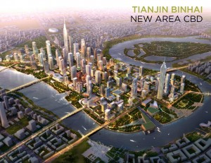 Tianjin - Yujiapu Financial District - SOM Architects China cities utopia