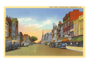 Historic Rendering of High Street - Portsmouth, Virginia Destination Portsmouth