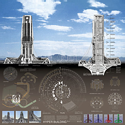 Paolo Soleri - Hyperbuilding - Arcosanti - The City in the Image of Man Arcology, Sustainability, Green Building