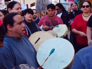 Los Angeles, flash-mob, indigenous activism