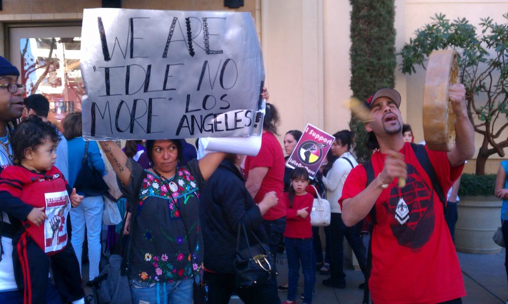 Jessica Aldridge - Idle No More at the Grove Round Dance, Los Angeles, Tar Sands