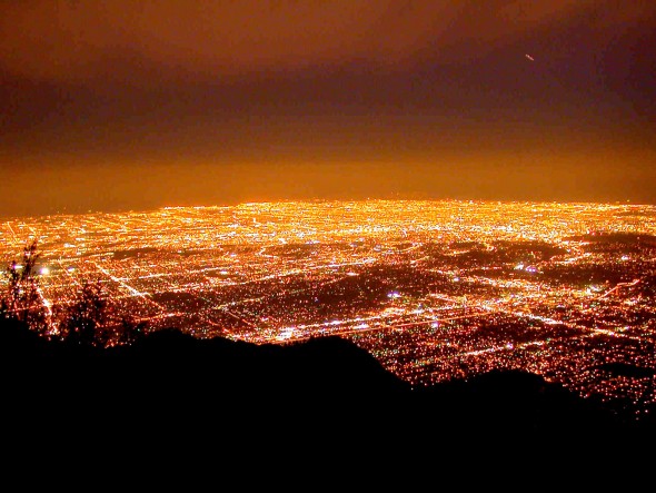 LA city lights