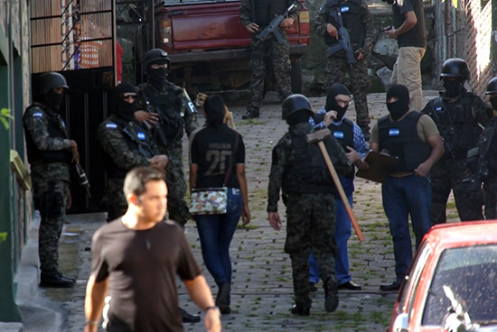 Honduras, militarization, neoliberal state