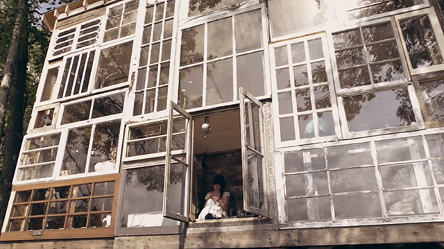 tiny house, small architecture, recycled windows