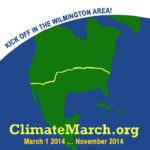 climate action, logo, march from LA to DC