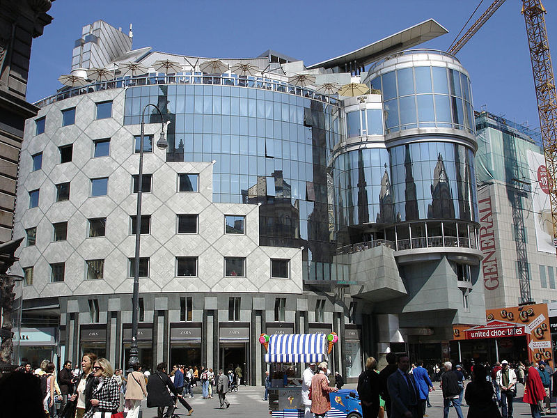 Vienna, Hans Hollein, postmodern architecture