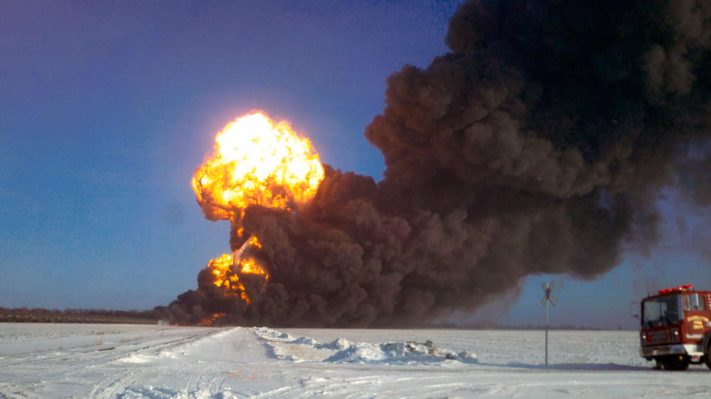 Bomb Trains, crude by rail, Casselton, ND