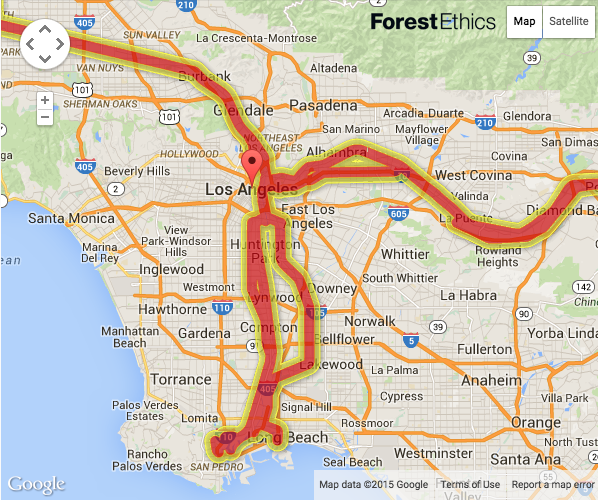 Blast Zone, Oil Trains, Los Angeles, ForestEthics