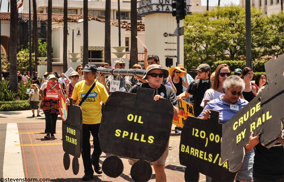 Stop Oil Trains, Los Angeles, Steven Storm