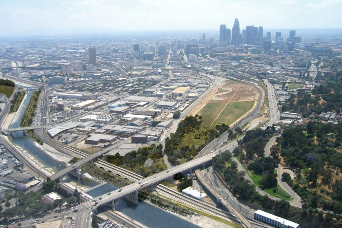 Los Angeles, LA River, Cornfield State Park