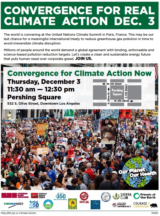 COP21,California Nurses Association, Road Through paris, Los Angeles