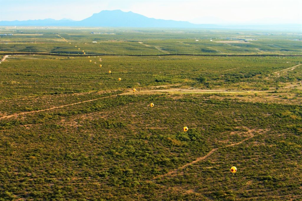 Repellent Fence, US Mexico Border, Arizona