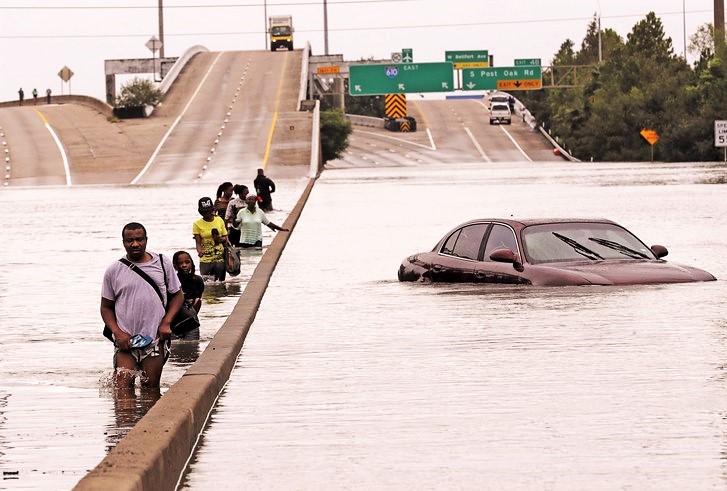 Hurricane Harvey, Houston flooding, climate chaos