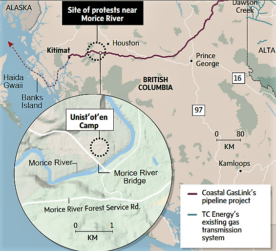 First Nations Fight Coastal GasLink Pipeline