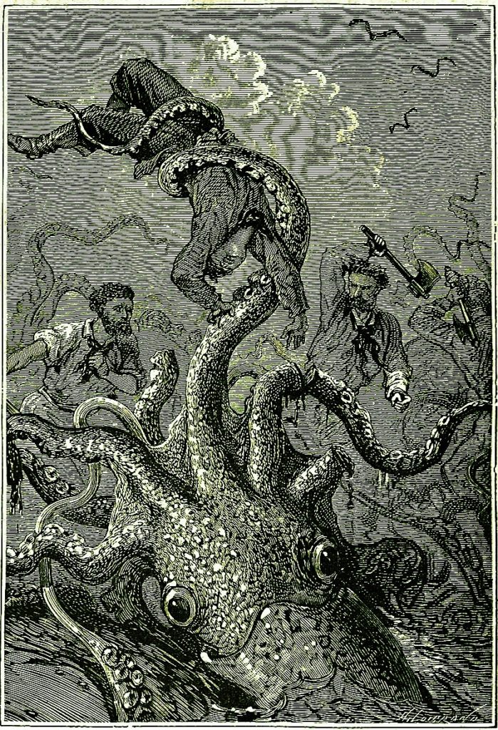 Alphonse-Marie-Adolphe de Neuville, 20,000 Leagues Under the Sea Alphonse-Marie-Adolphe de Neuville - of Twenty Thousand Leagues Under the Sea - Jules Verne - 1870
