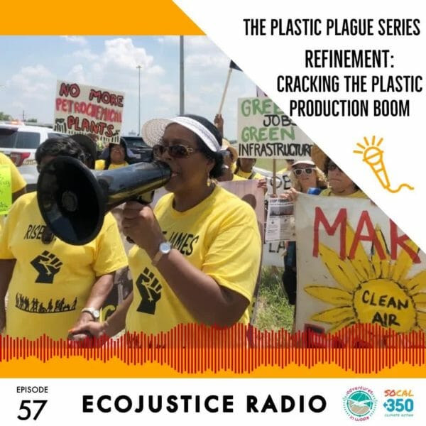 Did you catch part 2 of our special series: "The Plastic Plague"? Sharon Lavigne, 2021 Goldman Prize Awardee from RISE St. James and Diane Wilson from San Antonio Bay Estuarine Waterkeeper have stepped up the fight for environmental justice against the plastic production boom on the Gulf Coast of the United States.  Once extracted, how does oil and gas become the products, part of the plastic production boom that is poisoning environmental justice communities? Then we buy these products, the social and environmental justice issues are covered up by cool marketing campaigns.  TUNE IN TODAY at 3PM on @kpfk  Listen later here: EcoJustice Radio link in bio
CLICK HERE to listen to the entire series: http://ow.ly/Fsxa50FQJf3  On this encore airing of this episode (part 2 of 7), we break down how fossil fuels become plastic and follow the train of economic interests and irresponsibility. We hear from front-line activists dealing with plastic manufacturing and the impact to their communities’ quality of life.  Guests: Diane Wilson, Executive Director of San Antonio Bay Estuarine Waterkeeper; 
Sharon Lavigne, Founding Director of RISE ST. JAMES and recently named North American Winner of the 2021 @goldmanprize Winner; and 
Jim Vallette, President of Material Research L3C.  Host/Producer: Jessica Aldridge @AdventuresInWaste
Exec. Producer: Jack Eidt @wilderutopia
Engineer: Blake Lampkin @BlakeQuakeBeats
EcoJustice Radio Created by: @socal.350 @ecojusticeradio_
Series Producer: Georgia Tunioli
Executive Producer: Jack Eidt WilderUtopia 
Special Thanks: @storyofstuff  #risestjames #stopformosa #breakfreefromplastic #PlasticPlague #canceralley #permianbasin #podcast #keepitintheground #zerowasteally